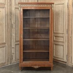 19th Century Parisian Louis XVI Marquetry Bookcase ~ Display Armoire