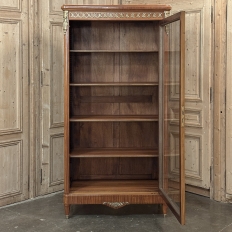 19th Century Parisian Louis XVI Marquetry Bookcase ~ Display Armoire