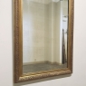 19th Century French Louis XVI Gilded Mirror with Floral Wreath Crest