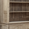 19th Century French Normandy Louis Philippe Period Stripped Pine Buffet à Deux Corps ~ Bookcase