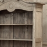 19th Century French Normandy Louis Philippe Period Stripped Pine Buffet à Deux Corps ~ Bookcase