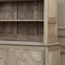 19th Century French Normandy Louis Philippe Period Stripped Pine Buffet à Deux Corps ~ Bookcase