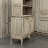 19th Century French Normandy Louis Philippe Period Stripped Pine Buffet à Deux Corps ~ Bookcase