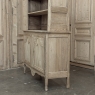 19th Century French Normandy Louis Philippe Period Stripped Pine Buffet à Deux Corps ~ Bookcase