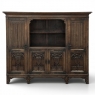 French Gothic Revival Hand-Carved Oak Cabinet Bookcase ~ Cabinet