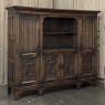 French Gothic Revival Hand-Carved Oak Cabinet Bookcase ~ Cabinet