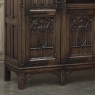 French Gothic Revival Hand-Carved Oak Cabinet Bookcase ~ Cabinet