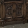 French Gothic Revival Hand-Carved Oak Cabinet Bookcase ~ Cabinet
