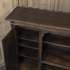 French Gothic Revival Hand-Carved Oak Cabinet Bookcase ~ Cabinet