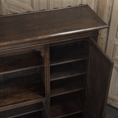 French Gothic Revival Hand-Carved Oak Cabinet Bookcase ~ Cabinet
