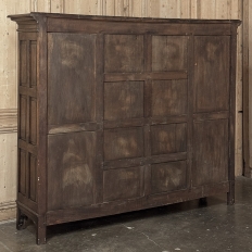 French Gothic Revival Hand-Carved Oak Cabinet Bookcase ~ Cabinet