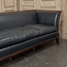 French Directoire Style Mahogany and Leather  Canapé ~ Sofa