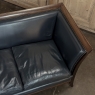 French Directoire Style Mahogany and Leather  Canapé ~ Sofa
