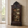 19th Century French Napoleon III Period Burled Walnut Display Armoire ~ Bookcase