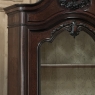19th Century French Napoleon III Period Burled Walnut Display Armoire ~ Bookcase
