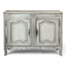 18th Century French Louis XV Painted Buffet with Serpentine Paneled Doors