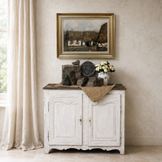 18th Century Country French Provincial Painted Buffet