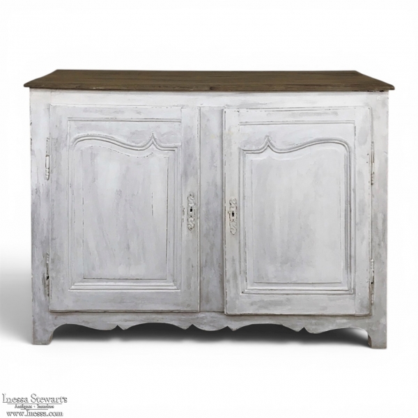 18th Century Country French Provincial Painted Buffet