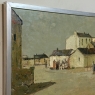 Mid Century Israeli Village Landscape Oil Painting by Ori Reisman (1924–1991)