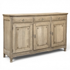 18th Century French Louis XVI Period Stripped Oak Buffet