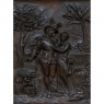 19th Century Renaissance Revival Carved Walnut Framed Panel