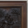 19th Century Renaissance Revival Carved Walnut Framed Panel