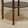 French Mid Century Mahogany Round End Table