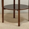 French Mid Century Mahogany Round End Table