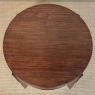 French Mid Century Mahogany Round End Table