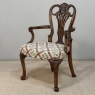 19th Century English Chippendale Style Carved Walnut Armchair
