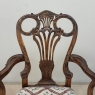 19th Century English Chippendale Style Carved Walnut Armchair