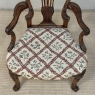 19th Century English Chippendale Style Carved Walnut Armchair