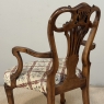19th Century English Chippendale Style Carved Walnut Armchair