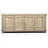 Antique Rustic European Stripped Oak Buffet ~ Credenza
