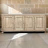 Antique Rustic European Stripped Oak Buffet ~ Credenza