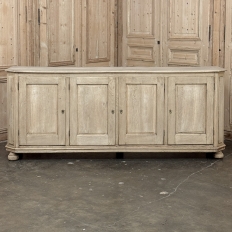 Antique Rustic European Stripped Oak Buffet ~ Credenza