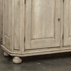Antique Rustic European Stripped Oak Buffet ~ Credenza