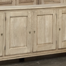 Antique Rustic European Stripped Oak Buffet ~ Credenza