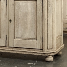 Antique Rustic European Stripped Oak Buffet ~ Credenza