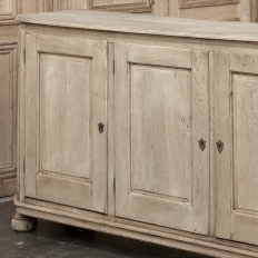 Antique Rustic European Stripped Oak Buffet ~ Credenza