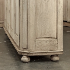 Antique Rustic European Stripped Oak Buffet ~ Credenza