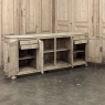 Antique Rustic European Stripped Oak Buffet ~ Credenza