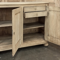 Antique Rustic European Stripped Oak Buffet ~ Credenza