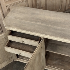 Antique Rustic European Stripped Oak Buffet ~ Credenza