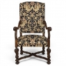 19th Century French Renaissance Revival Hand Carved Oak Armchair