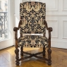19th Century French Renaissance Revival Hand Carved Oak Armchair