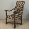 19th Century French Renaissance Revival Hand Carved Oak Armchair