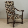 19th Century French Renaissance Revival Hand Carved Oak Armchair