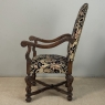 19th Century French Renaissance Revival Hand Carved Oak Armchair