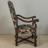 19th Century French Renaissance Revival Hand Carved Oak Armchair